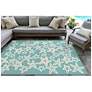 Thumbnail1 of Liora Manne Capri Starfish Indoor/Outdoor Area Rug Aqua 7'6"x9'6"
