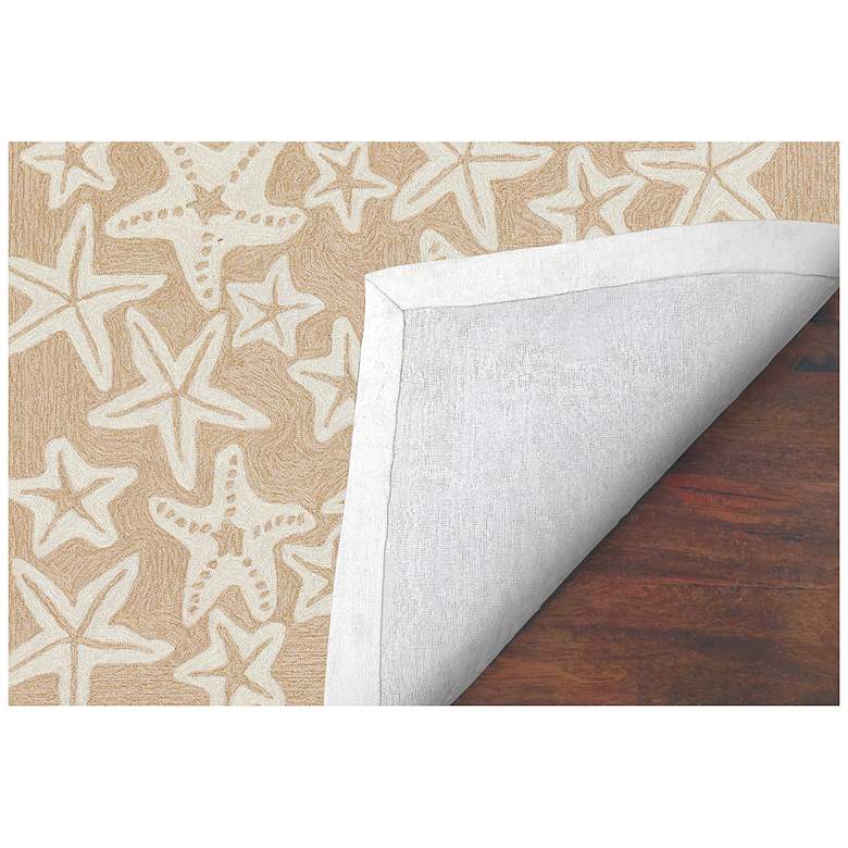 Image 5 Liora Manne Capri Starfish Indoor/Outdoor Area Rug Neutral 2'x8' more views