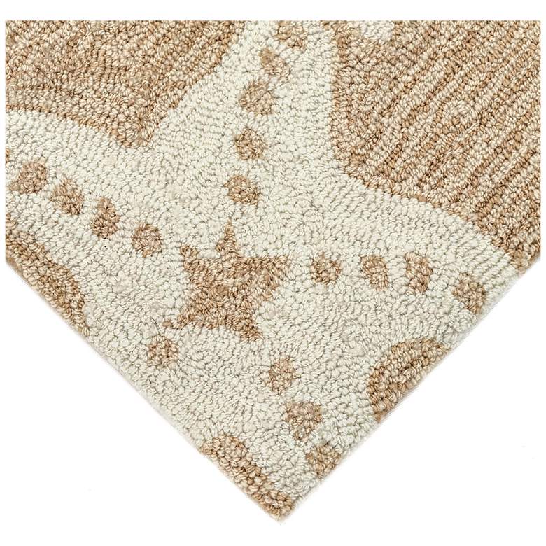 Image 6 Liora Manne Capri Starfish Indoor/Outdoor Area Rug Neutral 2'x8' more views