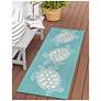 1_Liora Manne Capri Turtle Indoor/Outdoor Area Rug Aqua 2'x5'