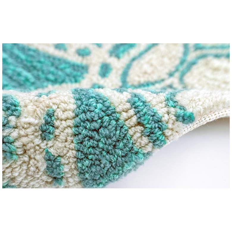 Image 7 Liora Manne Capri Turtle Indoor/Outdoor Area Rug Aqua 2'x5' more views
