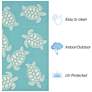 Thumbnail4 of Liora Manne Capri Turtle Indoor/Outdoor Area Rug Aqua 5'x7'6" more views