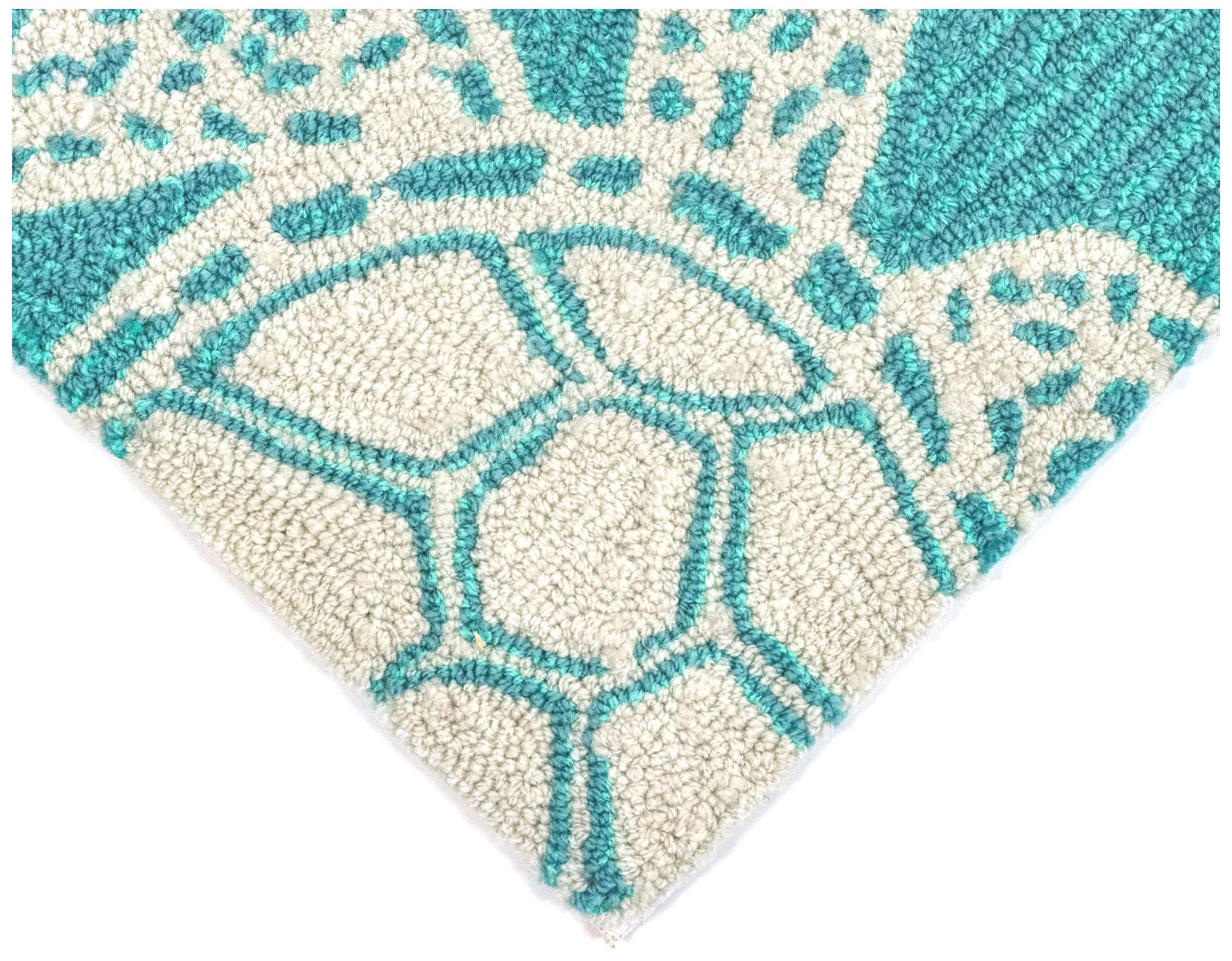 Liora Manne Capri Turtle Indoor/Outdoor Area Rug Aqua 5'x7'6"