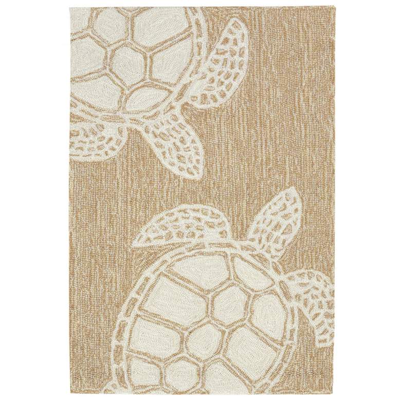 Image 1 Liora Manne Capri Turtle Indoor/Outdoor Area Rug Neutral 2'x3'