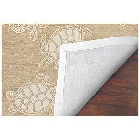 Image5 of Liora Manne Capri Turtle Indoor/Outdoor Area Rug Neutral 5'x7'6" more views