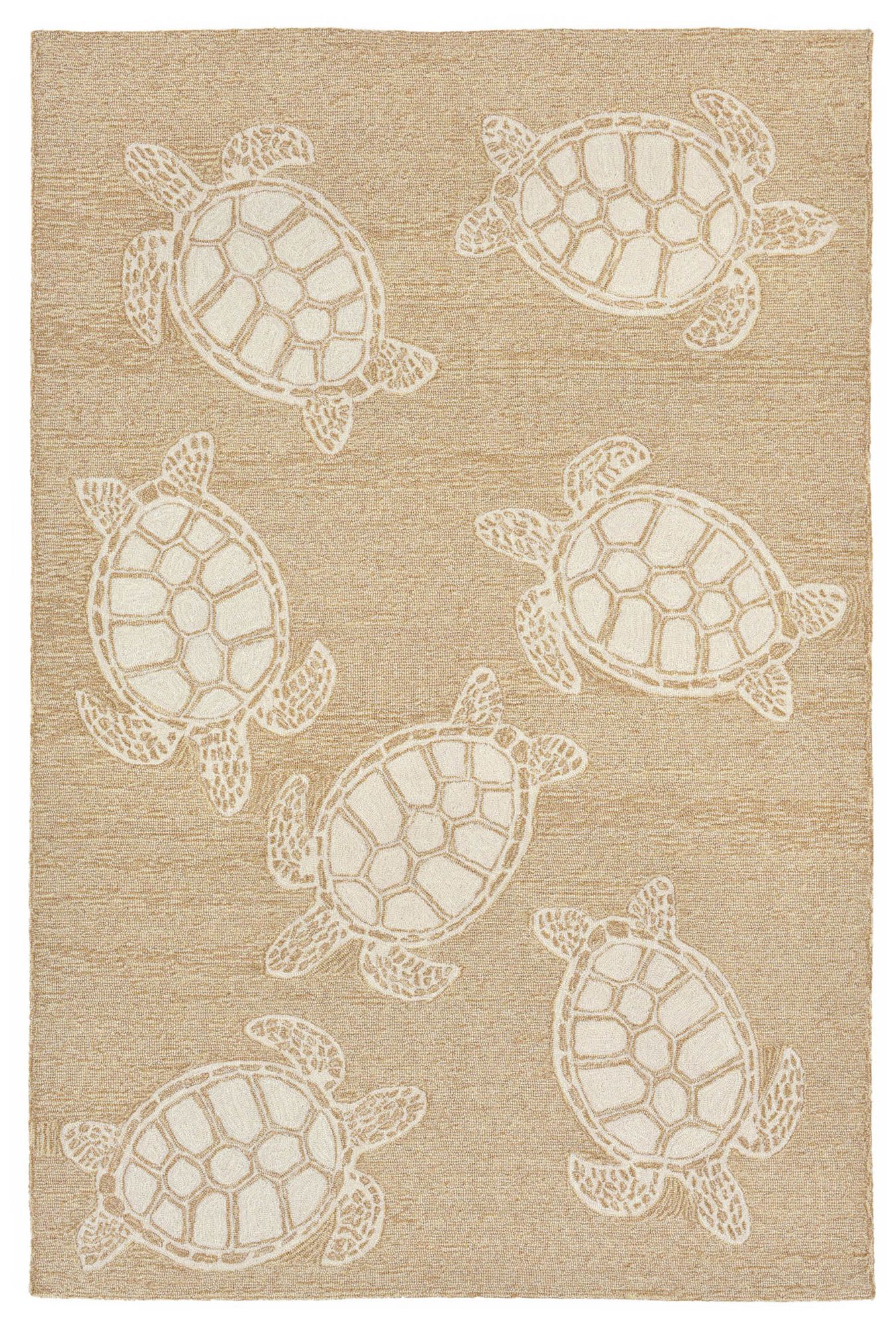 Image 2 Liora Manne Capri Turtle Indoor/Outdoor Area Rug Neutral 7'6"x9