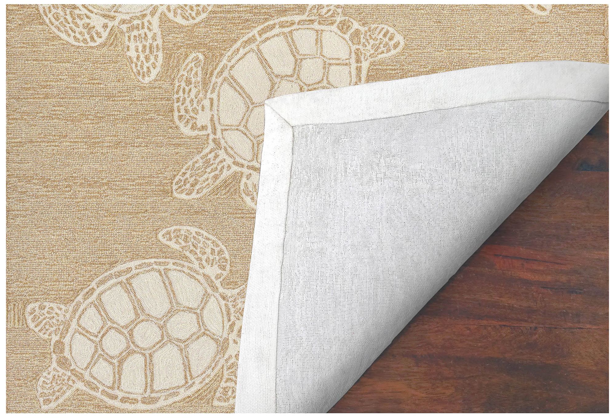 Image 5 Liora Manne Capri Turtle Indoor/Outdoor Area Rug Neutral 7'6"x9 more views