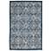 Liora Manne Carmel Antique Tile Indoor/Outdoor Rug Navy