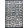 Liora Manne Carmel Antique Tile Indoor/Outdoor Rug Navy 4&#39;10" x 7&