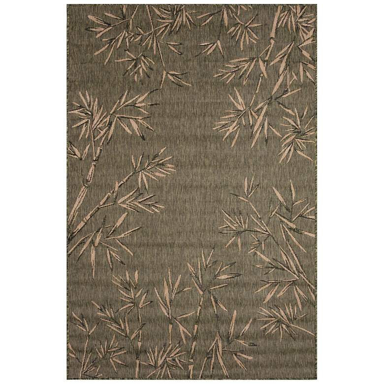 Image 1 Liora Manne Carmel Bamboo Border Indoor/Outdoor Rug Green 3'3" x 4