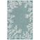 Liora Manne Carmel Coral Border Indoor/Outdoor Rug Aqua