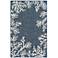 Liora Manne Carmel Coral Border Indoor/Outdoor Rug Navy