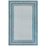 Thumbnail2 of Liora Manne Carmel Multi Border Indoor/Outdoor Rug Aqua 7'10" x 9&