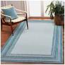 Thumbnail4 of Liora Manne Carmel Multi Border Indoor/Outdoor Rug Aqua 7'10" x 9& more views