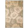 Liora Manne Carmel Sunflower Field Indoor/Outdoor Rug Green 6'6" x