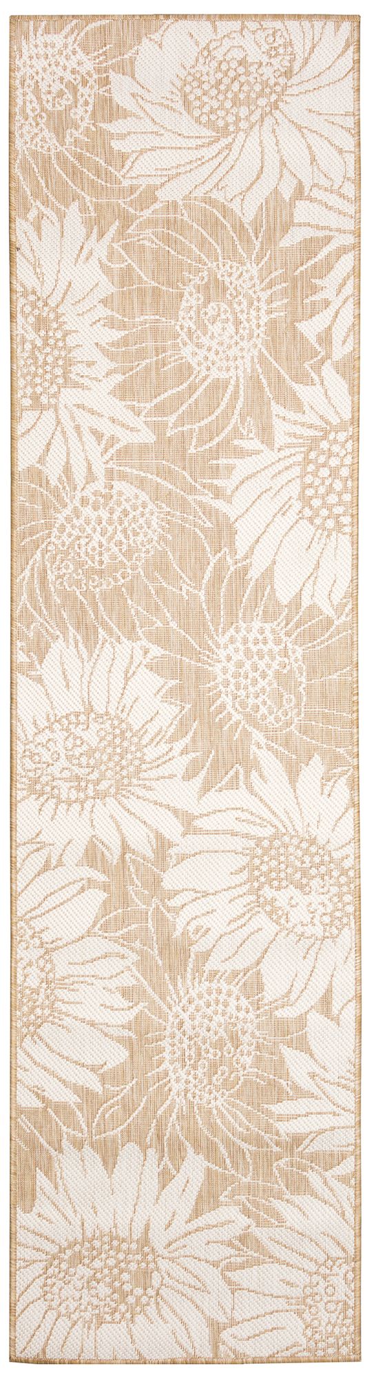 Liora Manne Carmel Sunflower Field Indoor/Outdoor Rug Sand 1'11" x