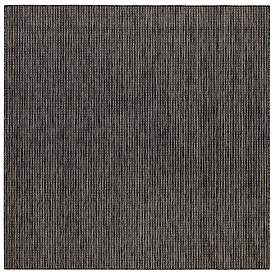 Image1 of Liora Manne Carmel Texture Stripe Indoor/Outdoor Rug Black 7'10" S