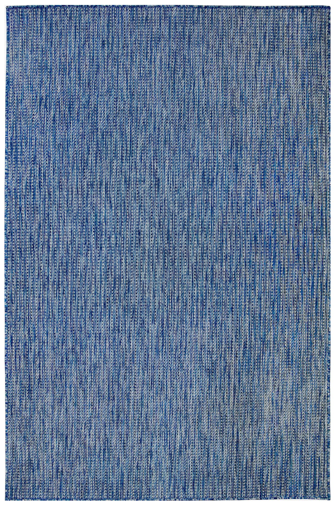 Liora Manne Carmel Texture Stripe Indoor/Outdoor Rug Navy 3'3" x 4