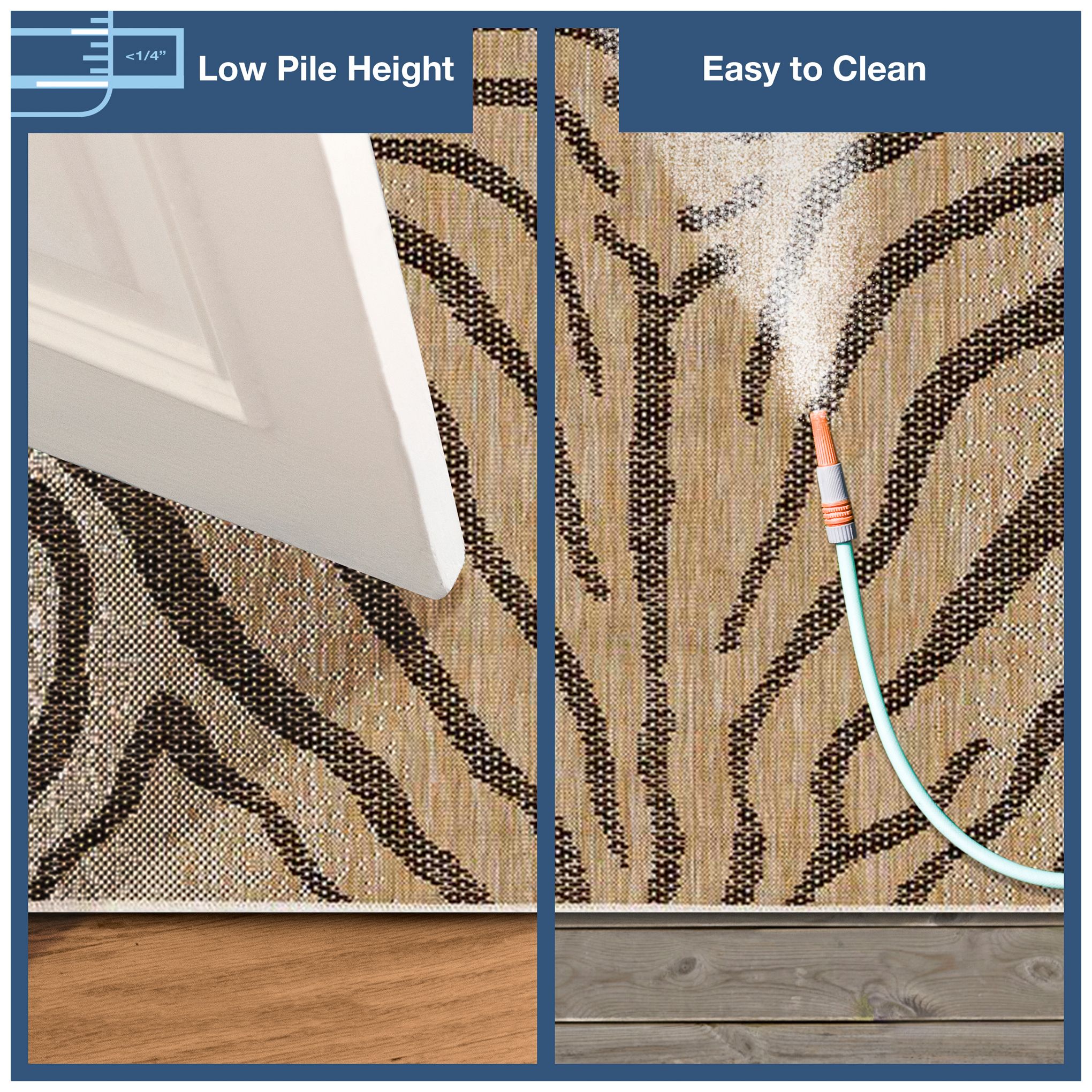 Image 3 Liora Manne Carmel Zebra Indoor/Outdoor Rug Sand 4'10" x 7'6&q more views