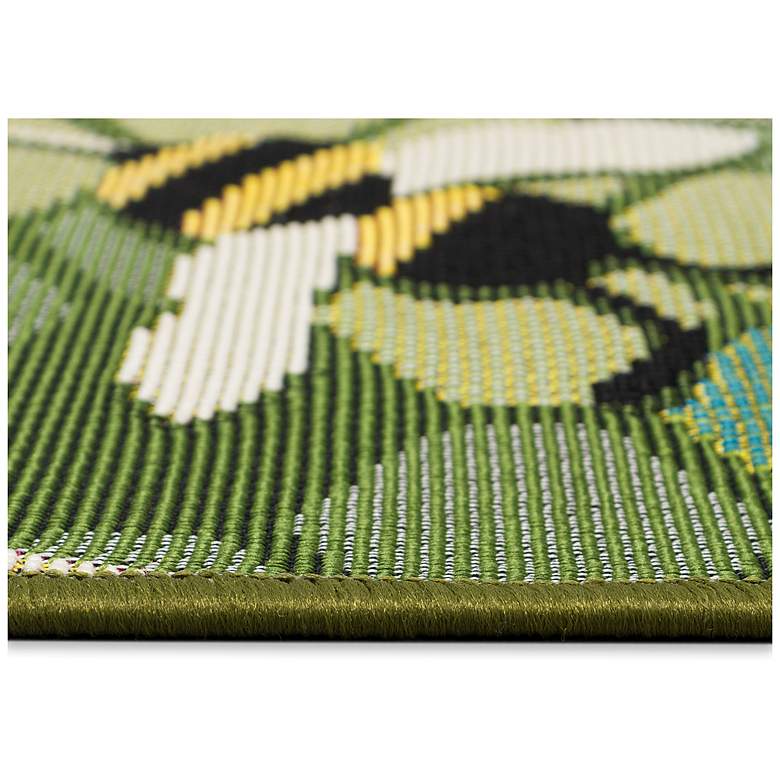 Image 7 Liora Manne Esencia Bee Free Indoor/Outdoor Mat Green 1'11"x4'11" more views