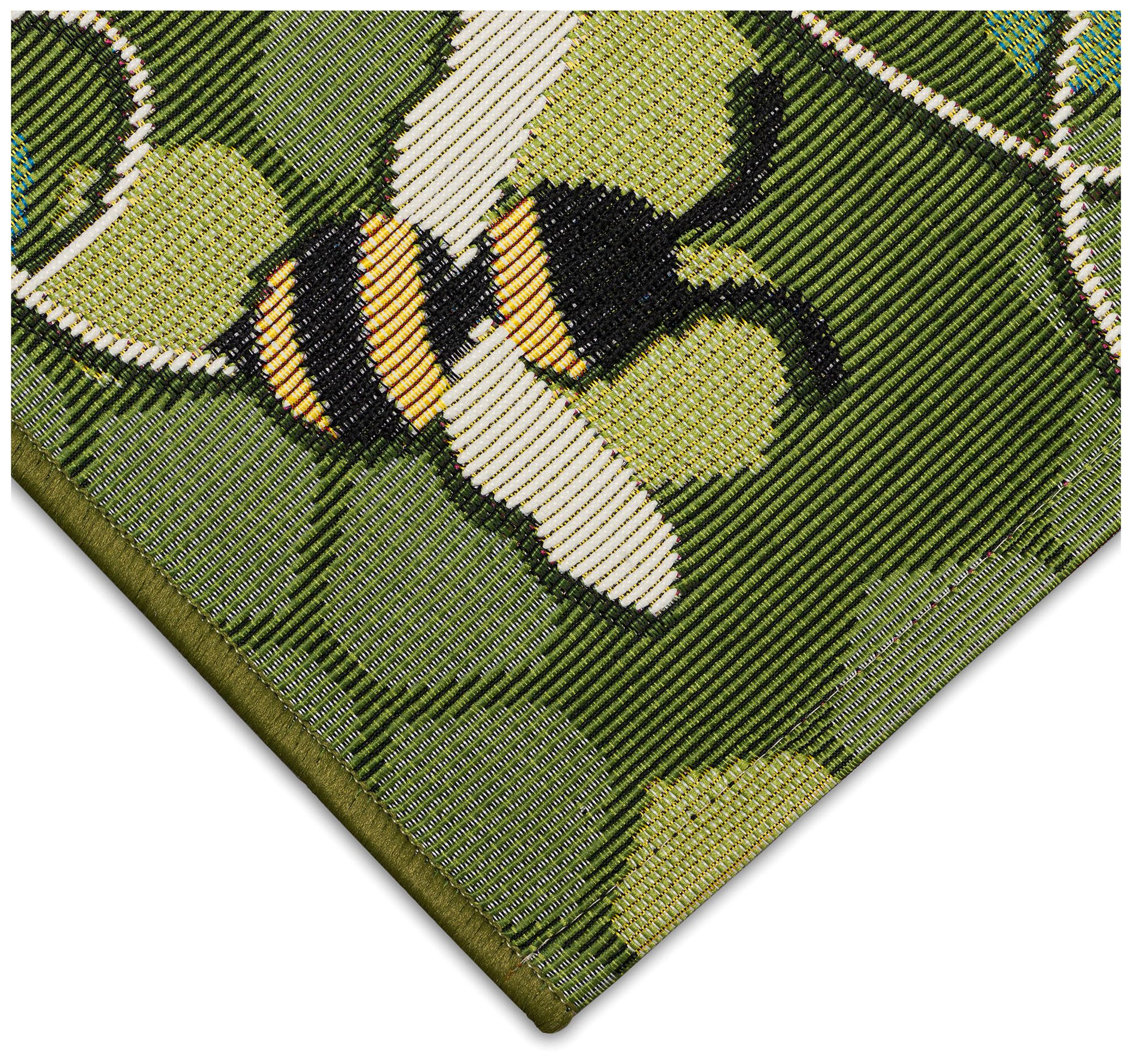 Liora Manne Esencia Bee Free Indoor/Outdoor Mat Green 2'5"x3'11"