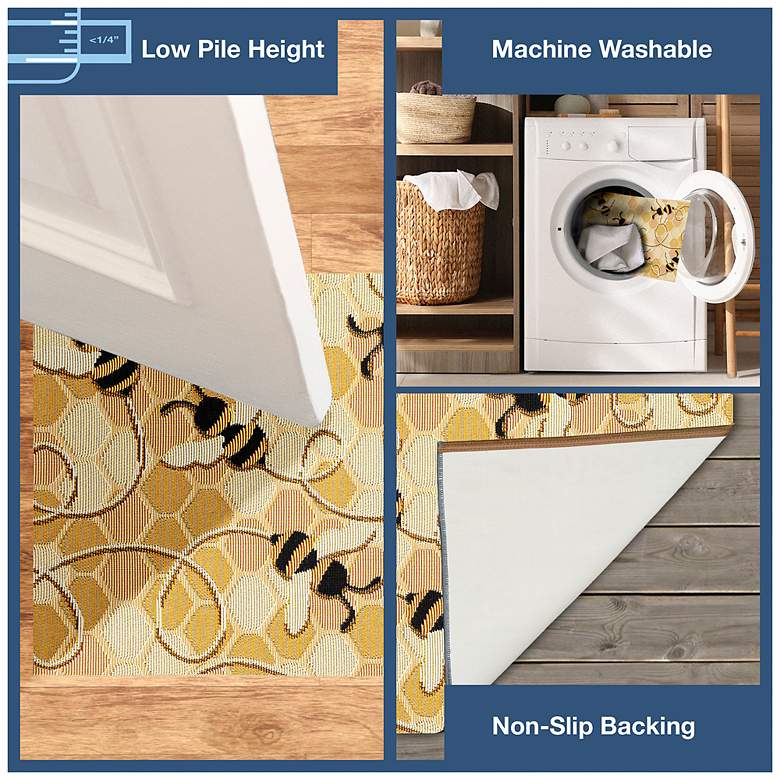 Image 4 Liora Manne Esencia Bee Free Indoor/Outdoor Mat Honey 2'5"x3'11" more views