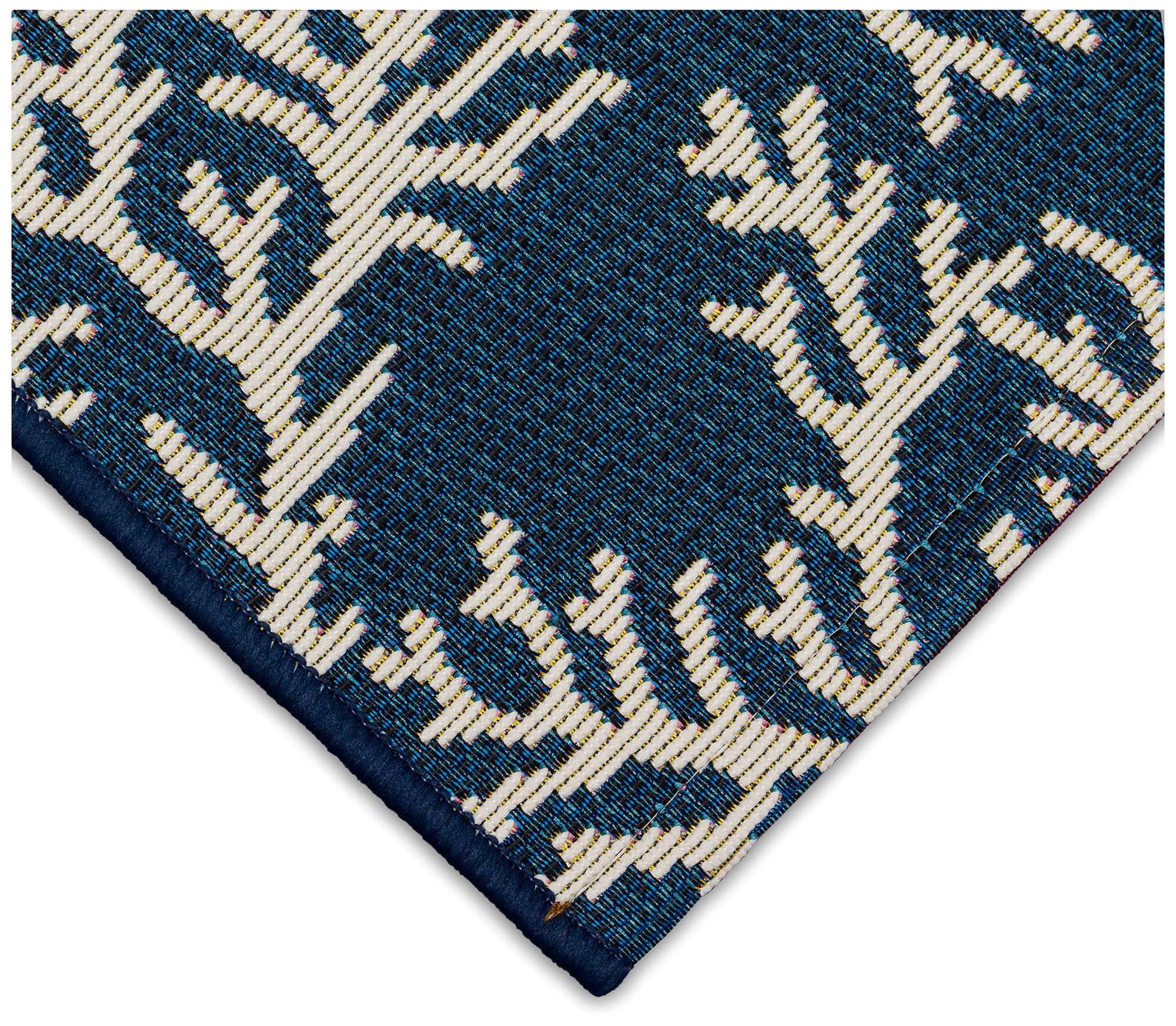 Image 5 Liora Manne Esencia Coral Edge Indoor/Outdoor Mat Navy 1'11"x4' more views