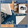 3_Liora Manne Esencia Coral Edge Indoor/Outdoor Mat Navy 1'11"x4'11" more views