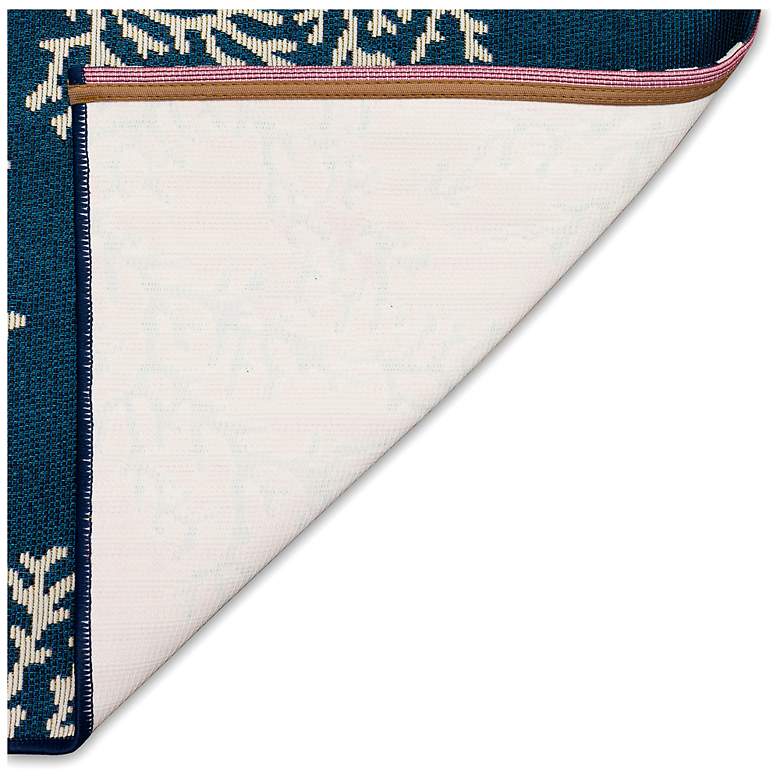 Image 4 Liora Manne Esencia Coral Edge Indoor/Outdoor Mat Navy 1'11"x4'11" more views