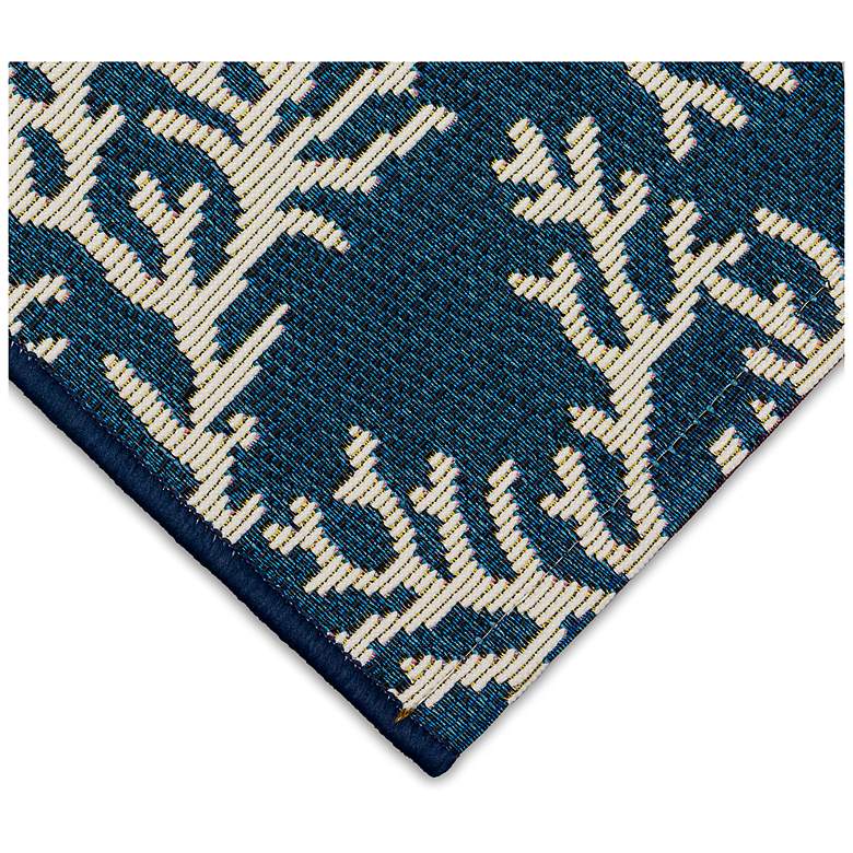 Image 5 Liora Manne Esencia Coral Edge Indoor/Outdoor Mat Navy 1'11"x4'11" more views