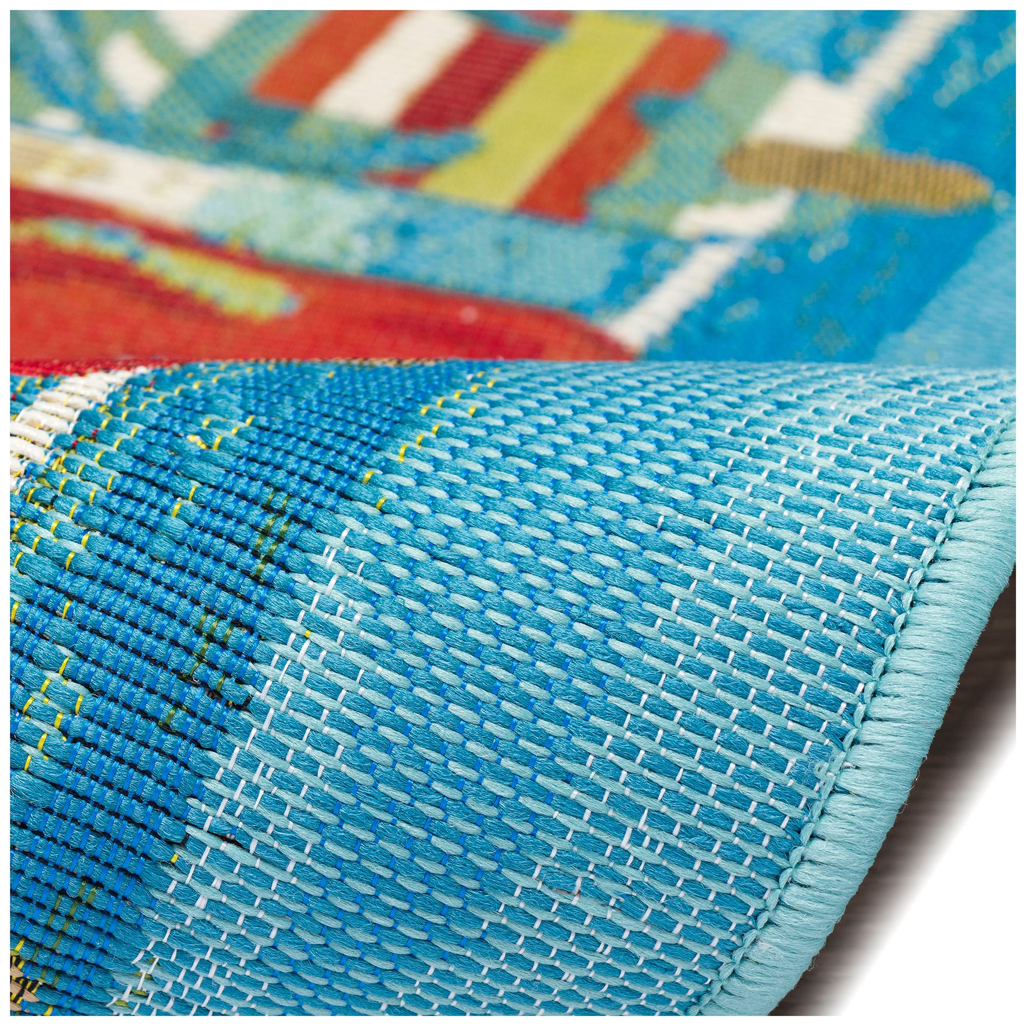 Liora Manne Esencia Flip Flops Forever Indoor/Outdoor Mat Blue 1'11&quo