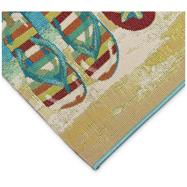 Image 6 Liora Manne Esencia Flip Flops Forever Indoor/Outdoor Mat Blue 1'11"x4'11" more views