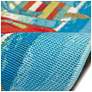 Liora Manne Esencia Flip Flops Forever Indoor/Outdoor Mat Blue 1'11"x4'11"