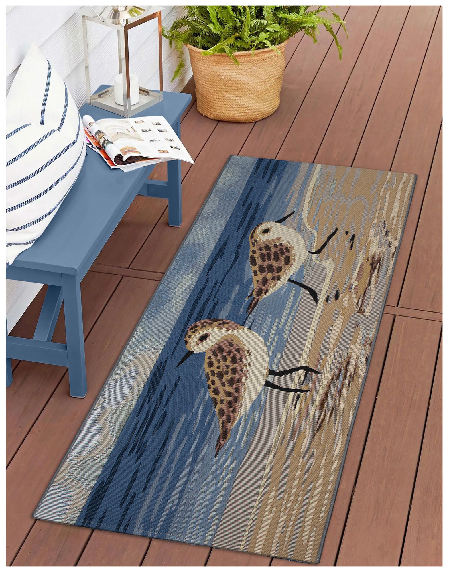 Image 3 Liora Manne Esencia Sandpipers Indoor/Outdoor Mat Sand 1'11"x4' more views