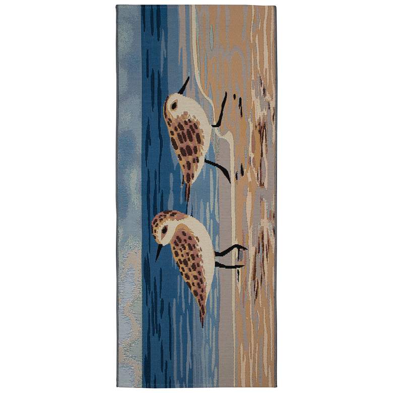 Image 2 Liora Manne Esencia Sandpipers Indoor/Outdoor Mat Sand 1'11"x4'11"