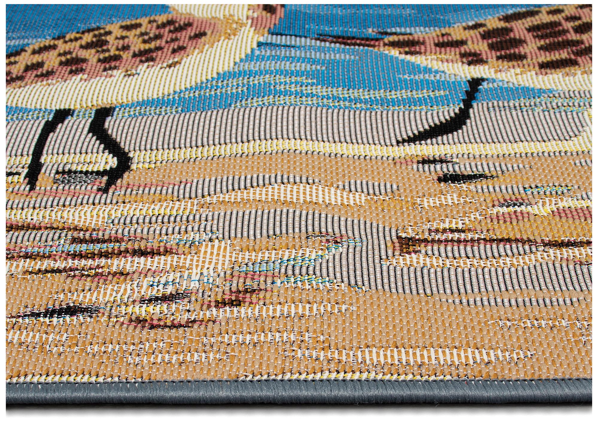 Liora Manne Esencia Sandpipers Indoor/Outdoor Mat Sand 2'x2'10"
