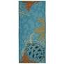 2_Liora Manne Esencia Seaturtle Garden Indoor/Outdoor Mat Ocean 1'11"x4'11"