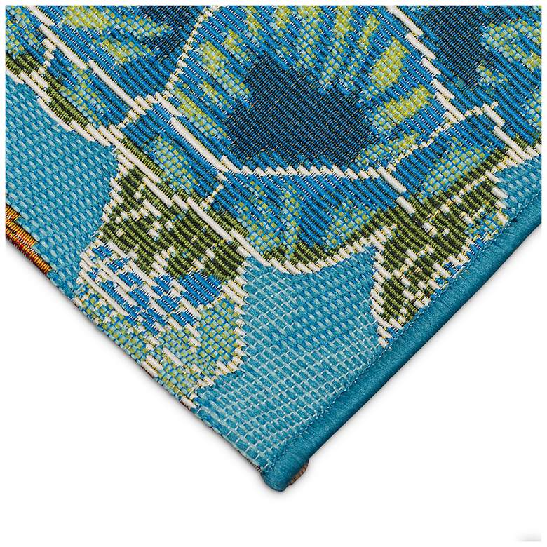 Image 6 Liora Manne Esencia Seaturtle Garden Indoor/Outdoor Mat Ocean 1'11"x4'11" more views