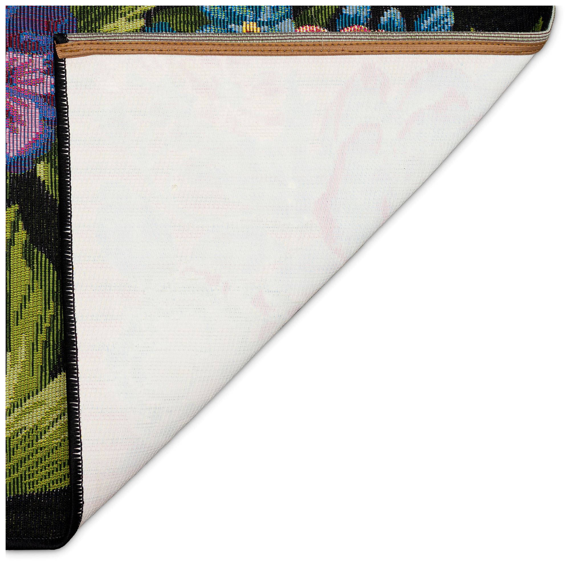 Image 5 Liora Manne Esencia Secret Garden Indoor/Outdoor Mat Black 1'11"x4 more views