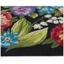 7_Liora Manne Esencia Secret Garden Indoor/Outdoor Mat Black 1'11"x4'11" more views