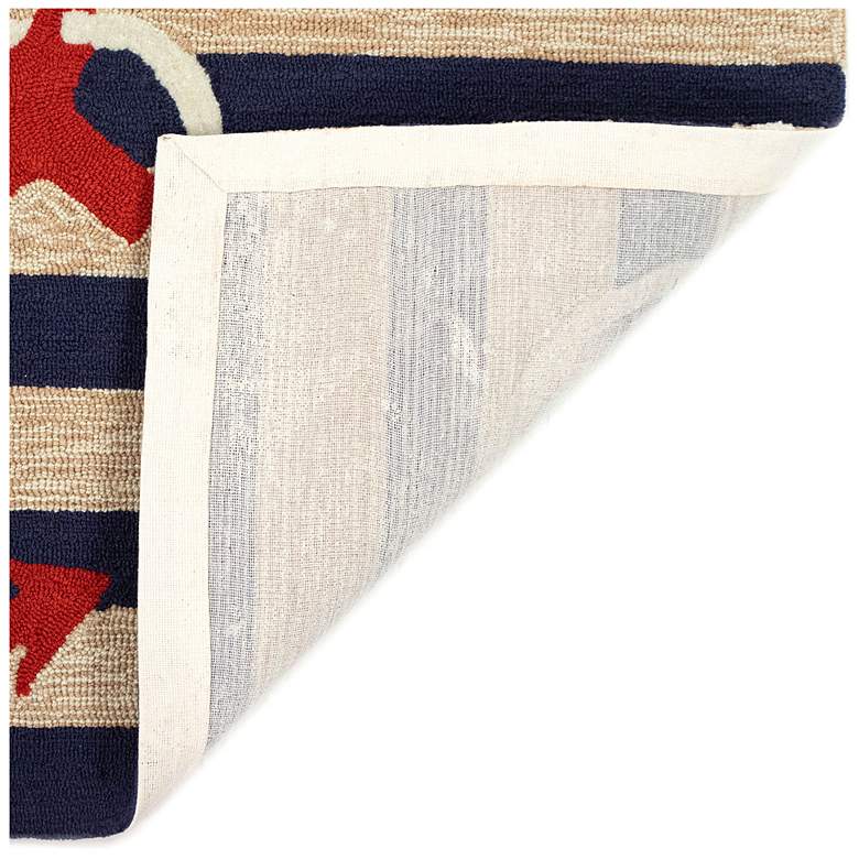 Image 4 Liora Manne Frontporch Anchor Indoor/Outdoor Mat Navy 2'x5' more views