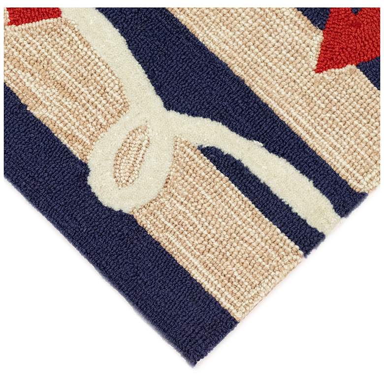 Image 5 Liora Manne Frontporch Anchor Indoor/Outdoor Mat Navy 2'x5' more views