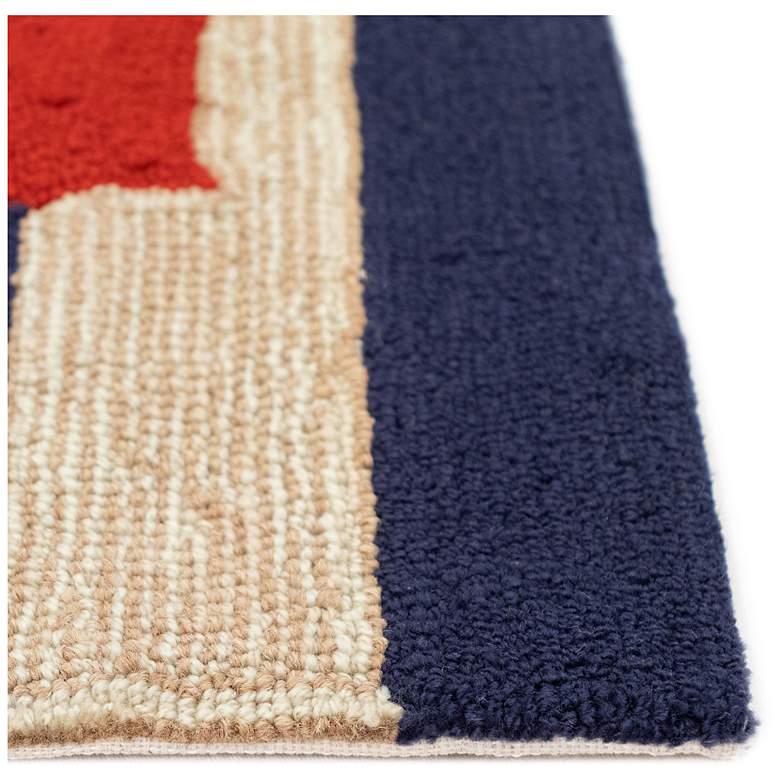 Image 6 Liora Manne Frontporch Anchor Indoor/Outdoor Mat Navy 2'x5' more views