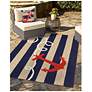 Thumbnail3 of Liora Manne Frontporch Anchor Indoor/Outdoor Mat Navy 5'x7'6" more views