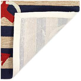 Image5 of Liora Manne Frontporch Anchor Indoor/Outdoor Mat Navy 5'x7'6" more views