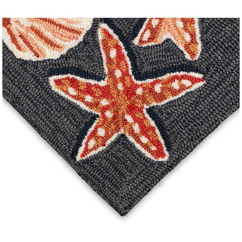 Image 5 Liora Manne Frontporch Beachcomber Indoor/Outdoor Mat Denim 2'6"x4' more views