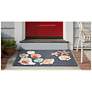 Liora Manne Frontporch Beachcomber Indoor/Outdoor Mat Denim 2'6"x4'