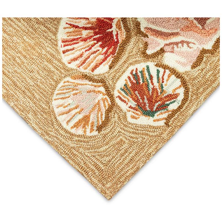Image 6 Liora Manne Frontporch Beachcomber Indoor/Outdoor Mat Sand 2'x5' more views