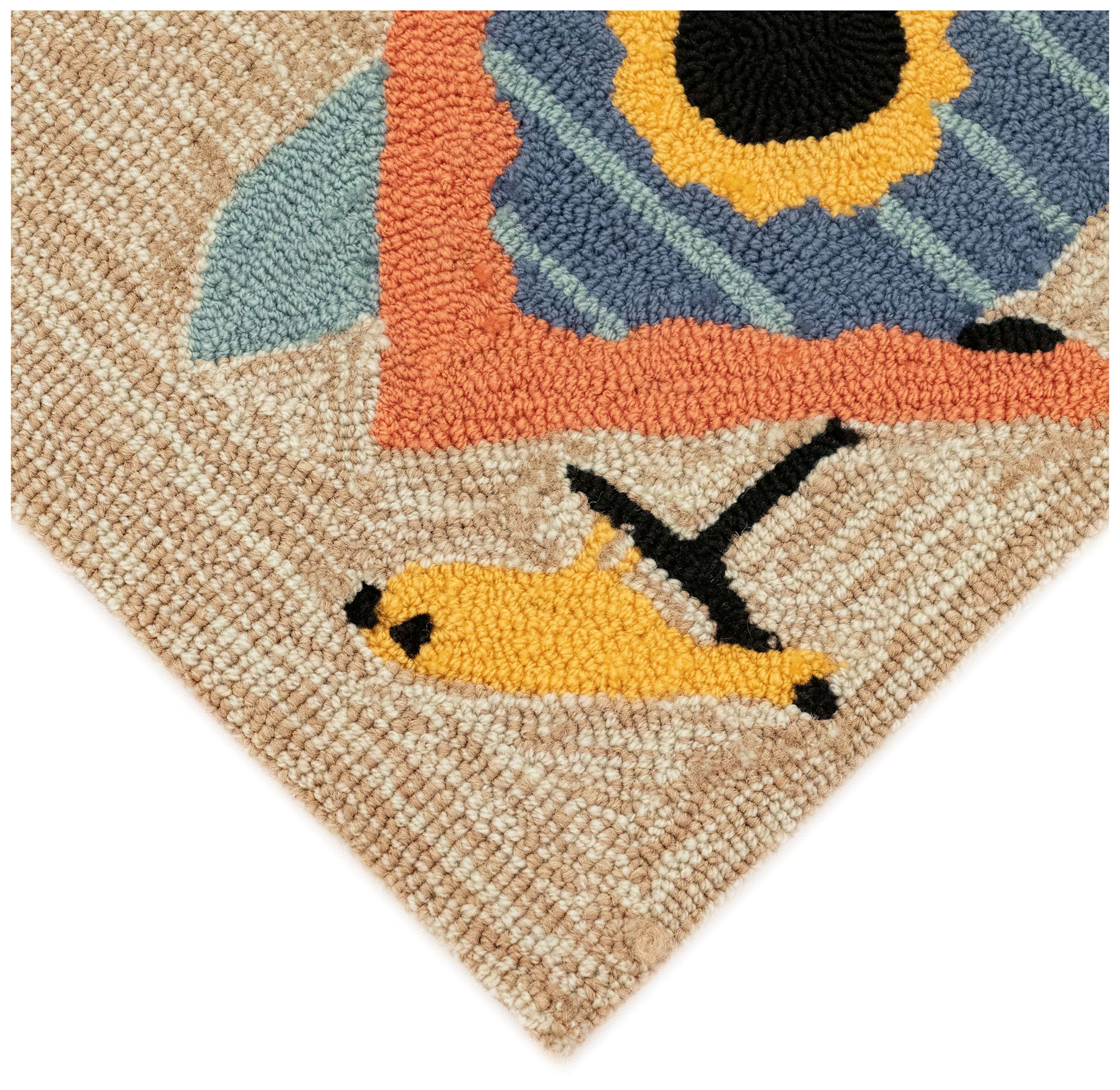 Liora Manne Frontporch Birdhouses Indoor/Outdoor Mat Multi 1'8"x2'6"