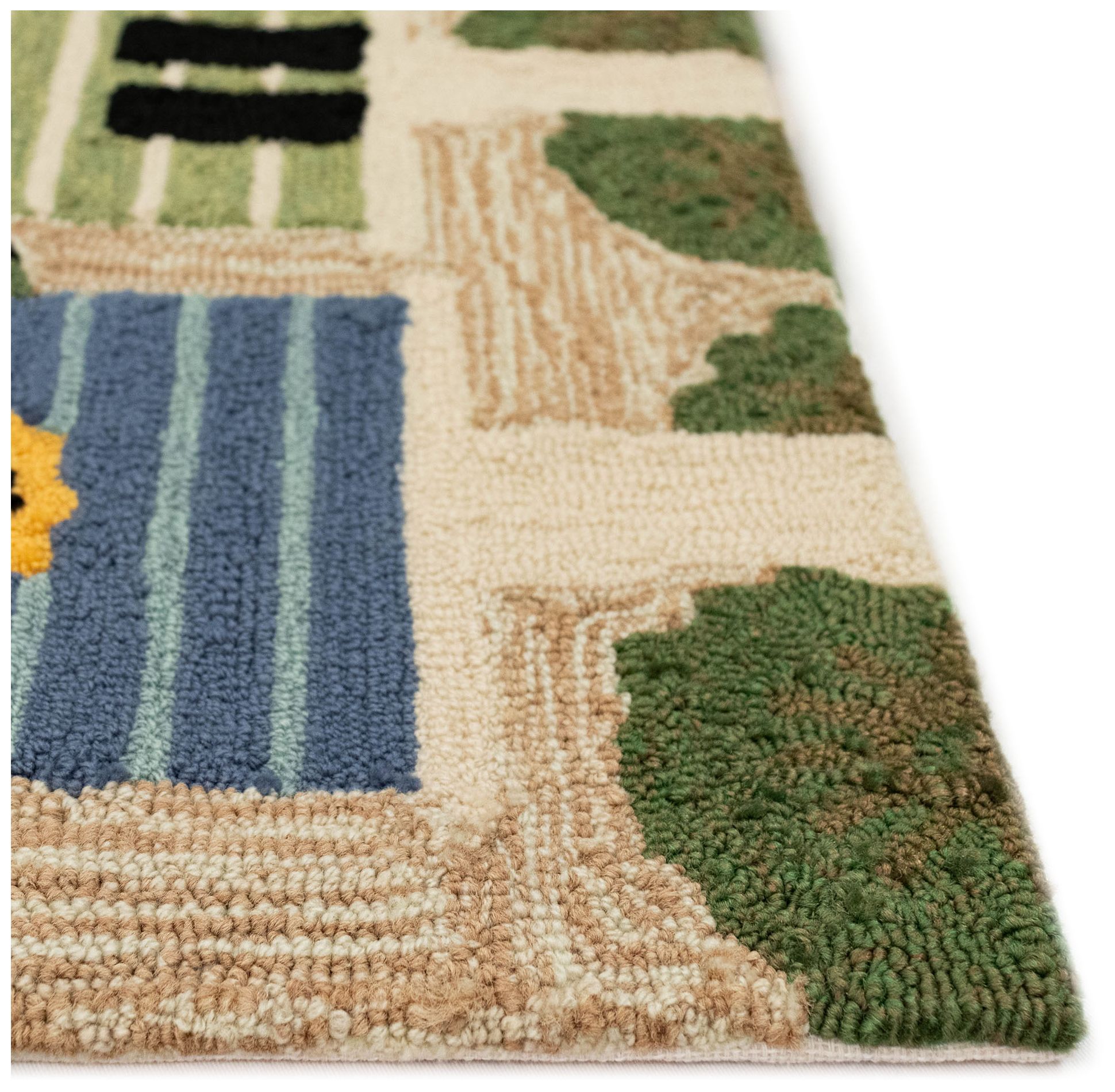 Liora Manne Frontporch Birdhouses Indoor/Outdoor Mat Multi 1'8"x2'6"